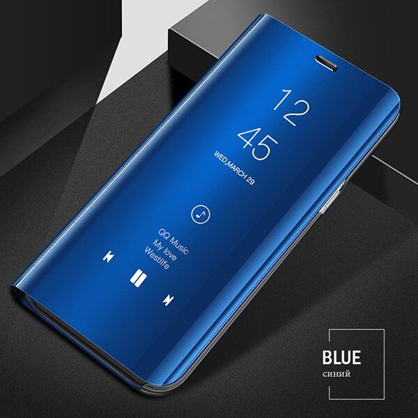 Smart Mirror Flip Phone Case For Samsung Galaxy A12 A52 S21 S10 S9 S8 S20 FE Ultra Note 20 10 Lite 9 8 Plus S7 S10e Edge Cover