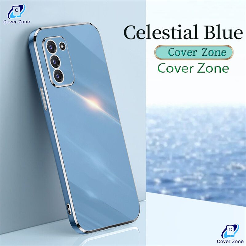 Cover Zone For Samsung Galaxy S20 FE Luxury 6D Plating Soft Casing Silicone Square Frame Phone Case For Samsung S20 FE Back Cover - Phone Back Cover - Phone Back Cover