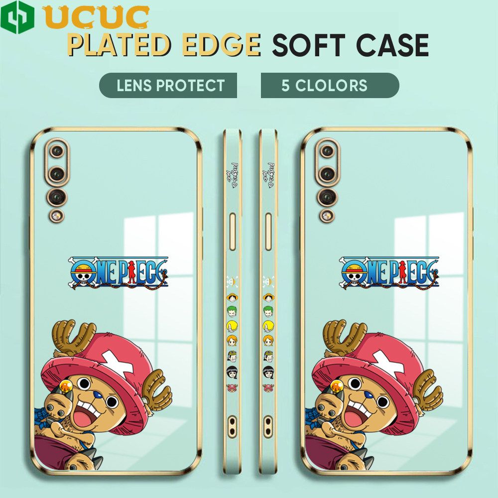 UCUC for Huawei P20 Pro Case Creative Cartoon Chopper Luxury 6D Plating Soft Casing Silicone Ultra Thin Phone Cover