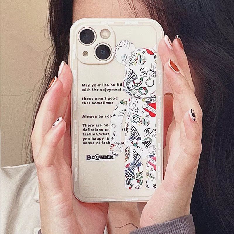 Olige Case , For OPPO Reno 6 5 4 Pro 4F 6Z 5F A93 A94 A74 A54 A53 A33 A16 A15 A15s A52 A92 A5 A9 A31 F19 F17 F9 Pro A3s Cartoon Bear Shockproof Silicone Soft Phone Case ,