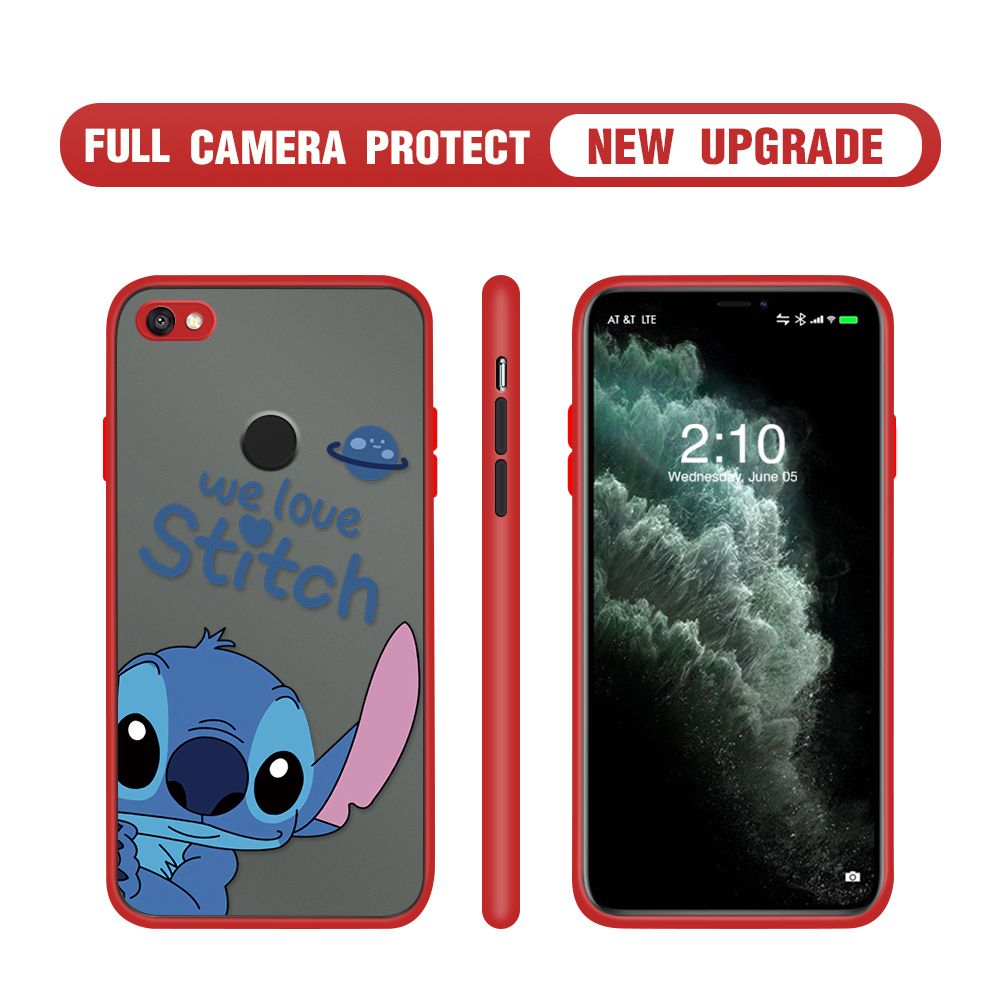Hontinga for Redmi Note 5A Prime Case Cute Cartoon Cases Edge Frosted Transparent Phone Cover