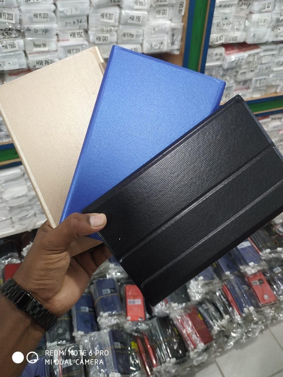 Samsung galaxy tab a 8.0/t295/t297 (SM-T290) 2019 "3-ভাঁজ করা হোল্ডার সিল্ক টেক্সচার কভার সহ লাক্সারি হরাইজন্টাল ফ্লিপ চামড়ার কেস
