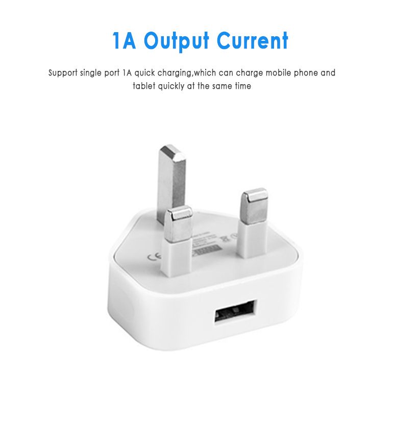 UK Wall plug power 3-pin plug adapter charger with 3 USB ports for mobile tablets brand new and good quality