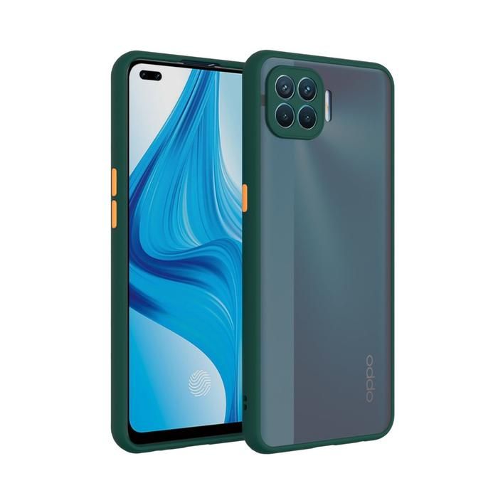 Oppo F17 Bumper cover Frosted Shockproof Protection Casing Hard Phone Case Matte Back Cover