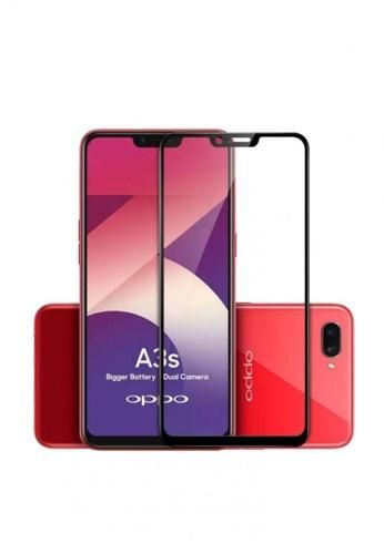 Oppo A3s - 6D Tempered Glass Screen Protector - Transparent