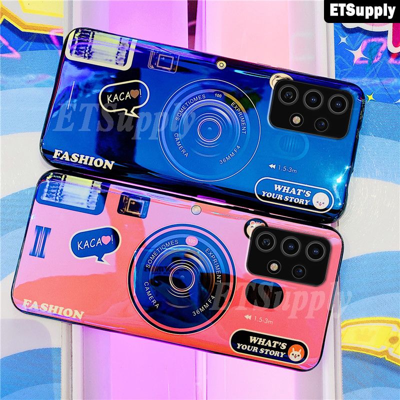 Phone Case Galaxy A33 5G Cover Camera Cute Cartoon Couple Soft Phone Case Samsung A33 5G Phone Cases