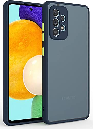Samsung Galaxy A52 / A52 5G / A52S 5G - Luxury Matte Shockproof Camera Bumper Protective Smoky Transparent Trendy Stylish Back Cover Case - Phone Back Cover - Camera - Phone - Phone - Phone Back Cover