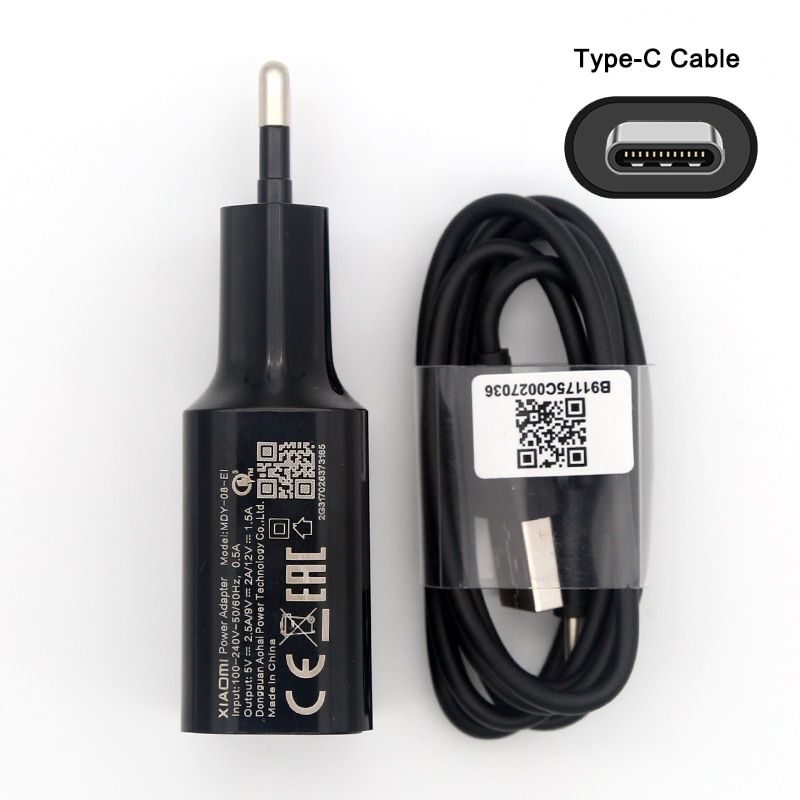 Xiaomi 18W Fast charger QC 3.0 USB Charger Type-C For Xiaomi Redmi note 7 8 Pro 9S Redmi 7 8 8A 6A Mi 8 Lite Mi 9 SE 9t Max 3 A3