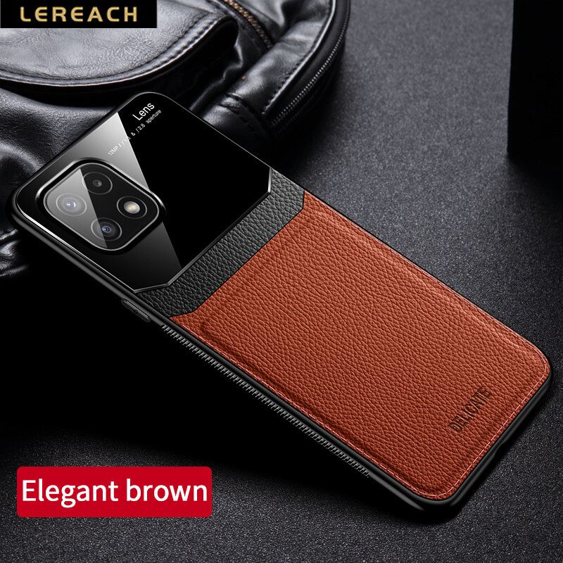 Lereach For Samsung galaxy A22 5G lens all-inclusive protection Stacked Soft TPU Leather Case Cover