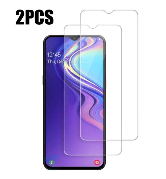 2Pcs Glass For Samsung Galaxy M20s Screen Protector Full Water Color Transparent Tempered Glass