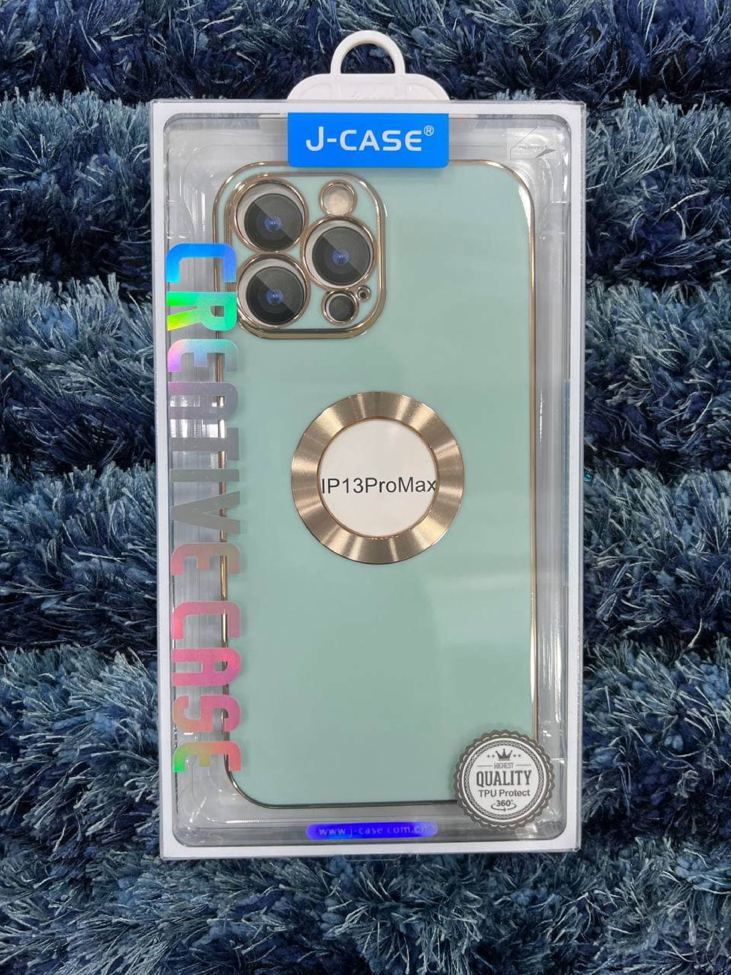 Luxury Gold Electroplated Phone Case For i-Phone 13 pro Soft Silicone Clear Logo Camera Protection Funda CD.