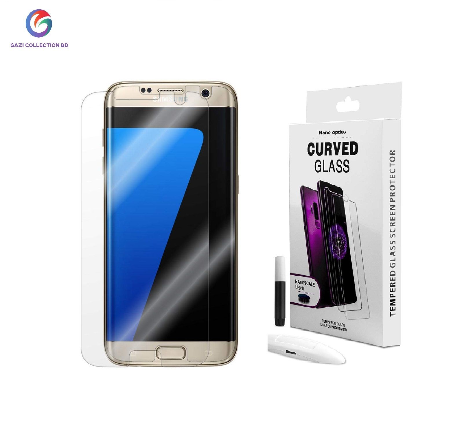 Samsung Galaxy S7 Edge Full HD Curved Edge Liquid UV Tempered Glass Screen Protector