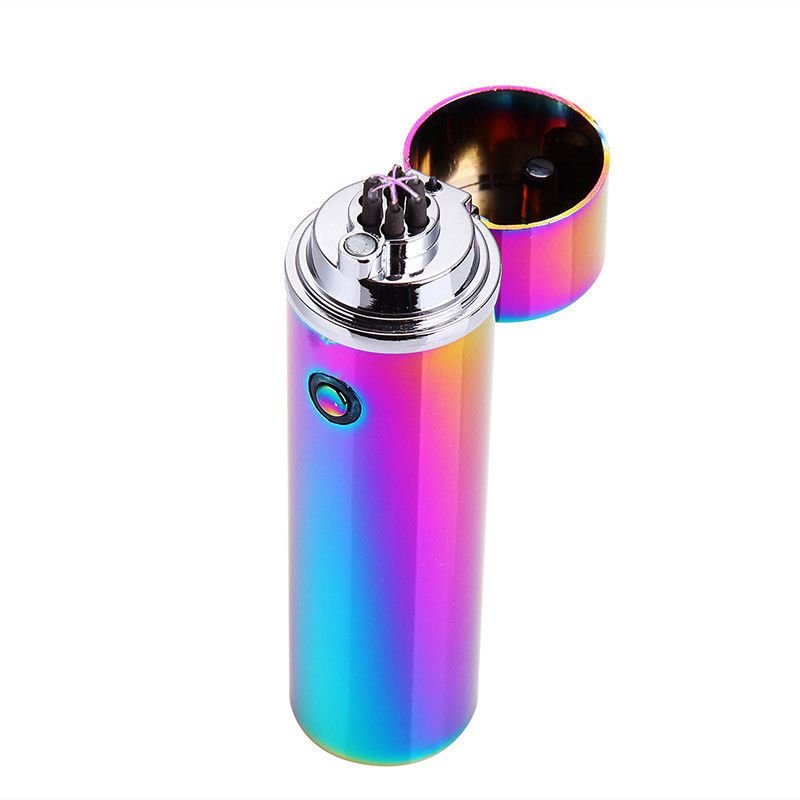 Yfashion Electric USB Recharging riple  6 Cross Plasma Windproof Flameless Lighter