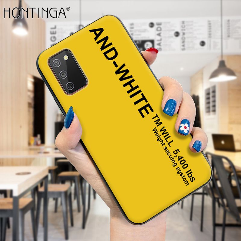 Hontinga for Samsung A02s Case Simple Generous Clean Color Girls Boys Cases Shockproof Soft Silicone TPU Phone Cover