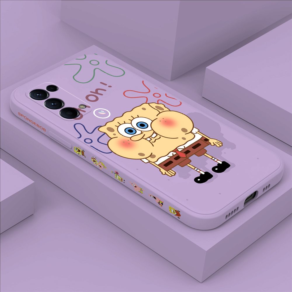 ZeroQiQi for OPPO Reno 5 Pro 5G Case Cartoon Anime Side Printing Cases Soft Liquid Silicone Phone Cover