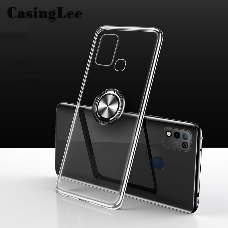 Protect Cover For Infinix Hot 11 Play Soft Case Clear Transparent Shockproof Car Magnetic Holder Ring Phone Cases Infinix Hot11 Play  Back Cover