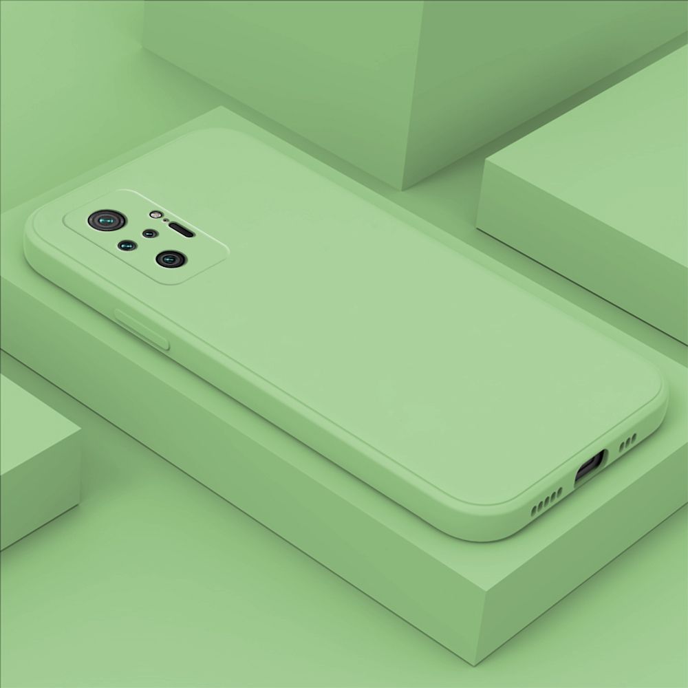 Hontinga for Redmi Note 10 Pro / Note 10 Pro Max Case Thin Soft Luxury Square Liquid Silicone Phone Case Candy Cover