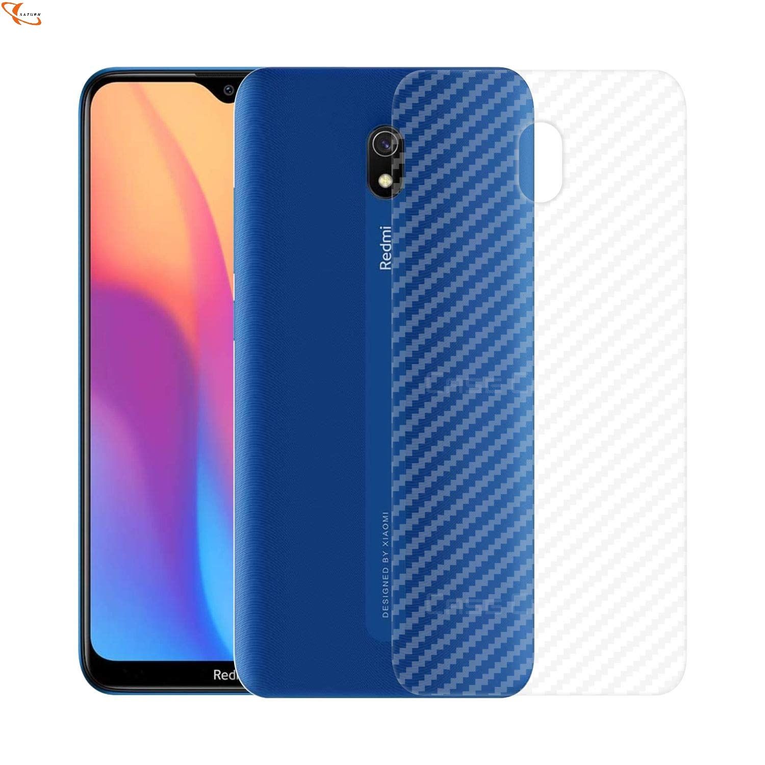 For Xiaomi Redmi 8A Sticker Protective Film Carbon Fiber Back Cover Screen Protector