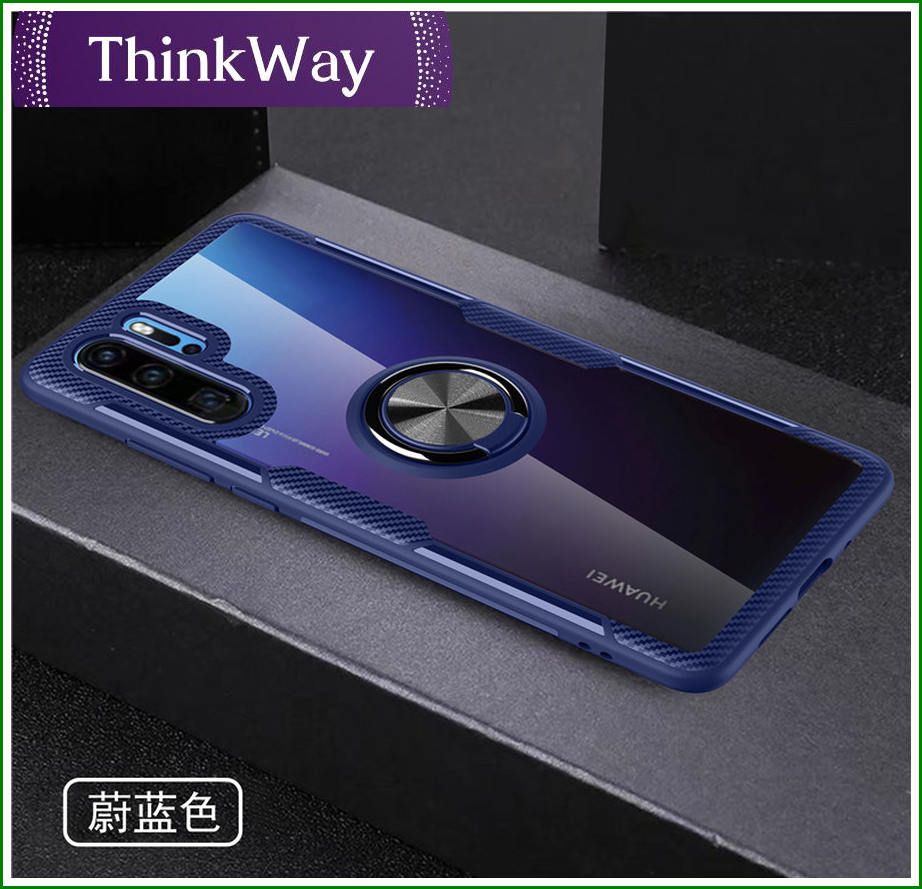 Case, Slim Transparent Shockproof Scratch Cover with finger Ring Holder, for Magnetic Car Mount For Huawei Mate40 pro & Huawei Mate40 pro plus