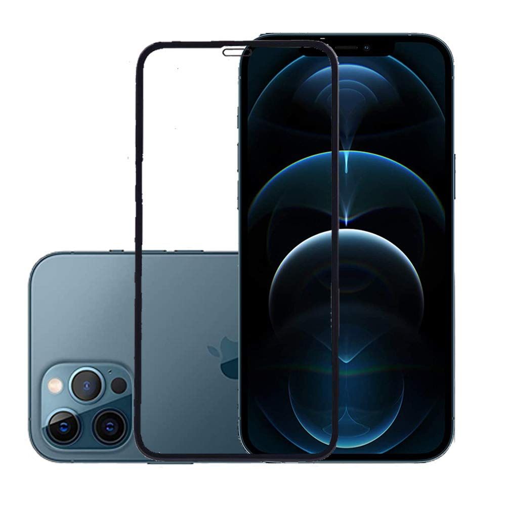 For Apple iPhone 12 Pro Max Tempered Glass Screen Protector 6D/9D/11D - Black