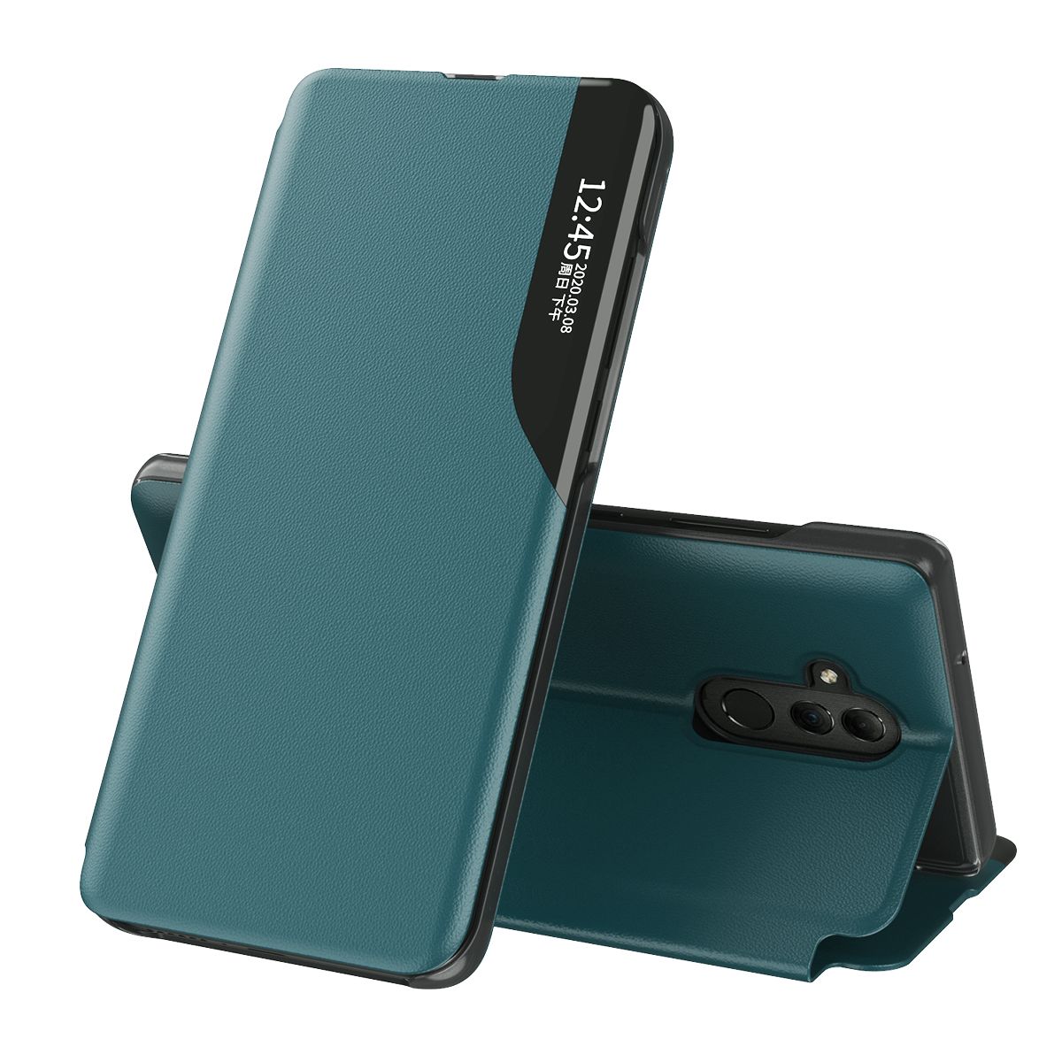 Flip Case For Huawei Mate 20 Lite Phone Case Smart Window View Shockproof PU Leahter Cover