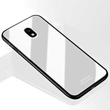 For Samsung Galaxy J7 Pro  Tempered Glass Protector Casing Glass Back Phone Cover