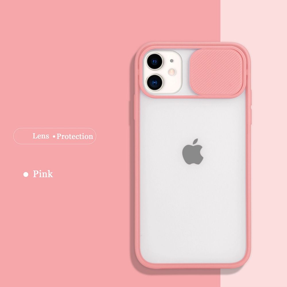 Slide Lens Window Case For iphone 11 12 Pro Max mini Soft Case for iphone 7 8 Plus XS Max XR X SE 2020 Phone Cover Cases