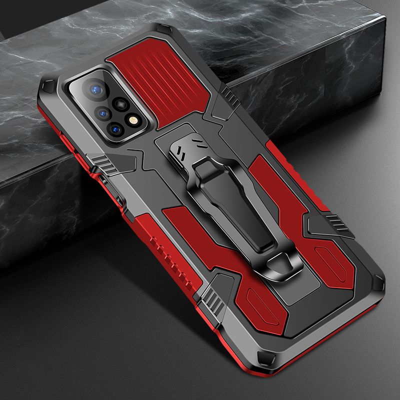 For Xiaomi Mi 10T 5G/Mi 10T Pro 5G New Mechanical Armor Series Fully Upgraded Protective Cover Compatible with Magnetic Car
