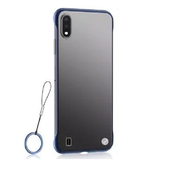 Samsung Galaxy M01 Core  Luxurious Frameless Matte Case Back Cover with Metal Ring