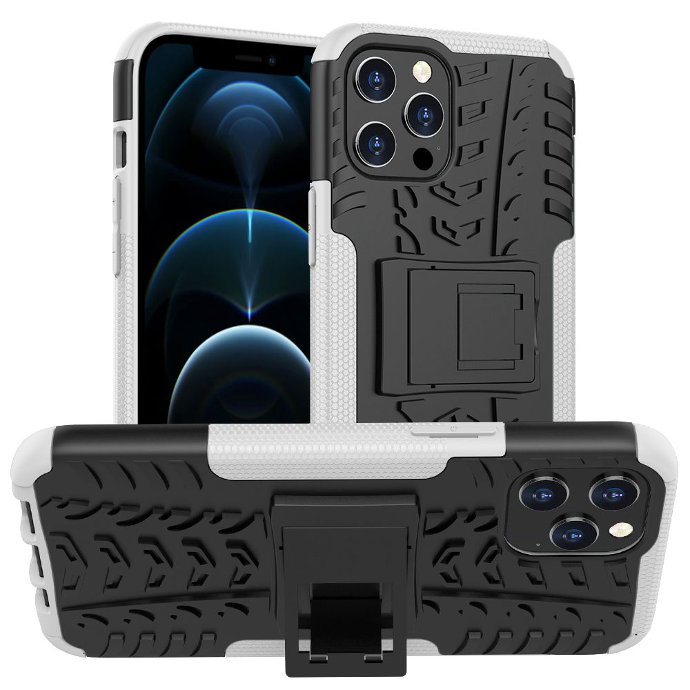 For Apple iPhone12 Heavy Duty Armor Tough Hybrid Shockproof Dual Layer Kickstand Protective Case Cover