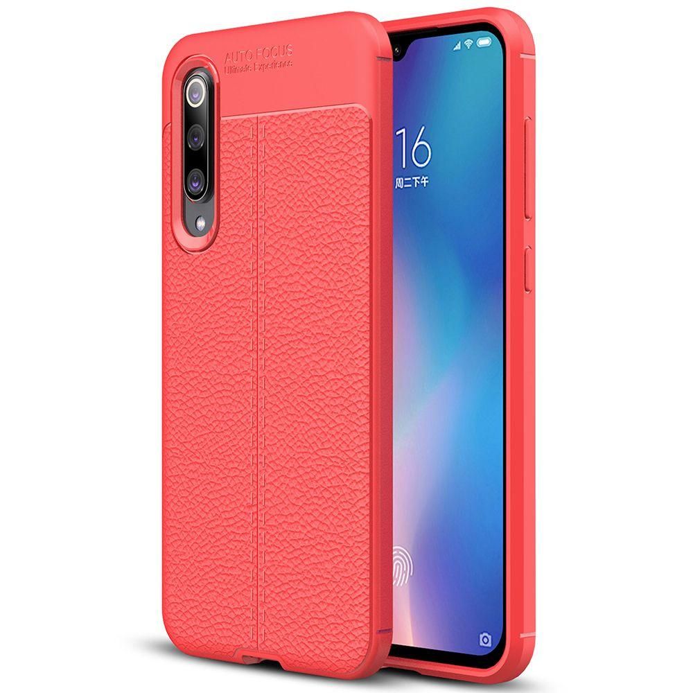 For Xiaomi Mi 9 SE Litchi Skin Anti-slip Resilient TPU Armor Ultimate Protection Case Cover