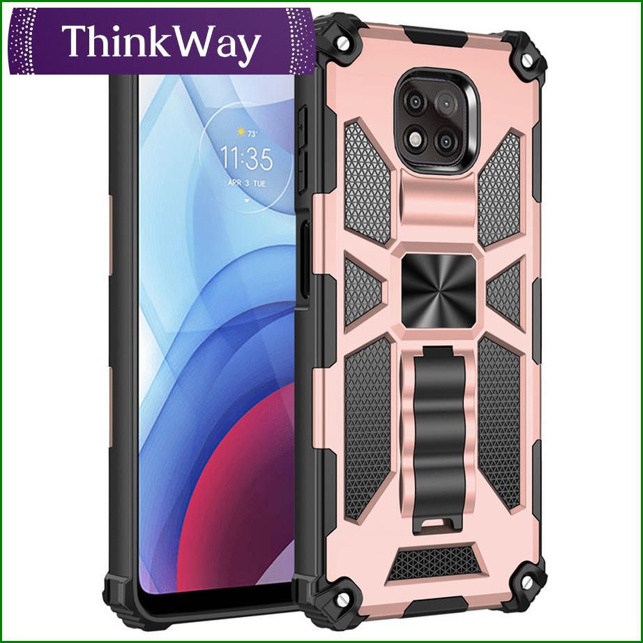 Case Protective Cases Built in Kickstand Heavy-Duty (Black) For One Plus9 & One Plus9 Pro