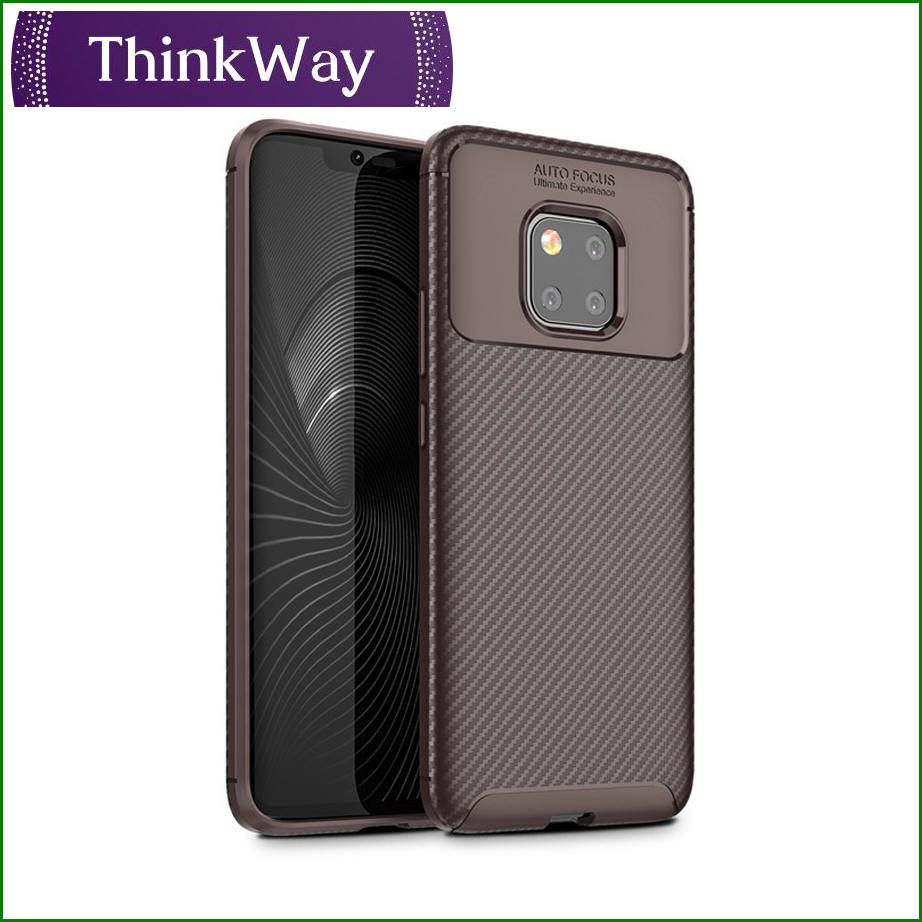 Phone Case Carbon Fiber Texture Matte Casing Soft Anti-Knock Anti-Fingerprint Bumper Back Cover For Huawei P30 & Huawei P30 Pro