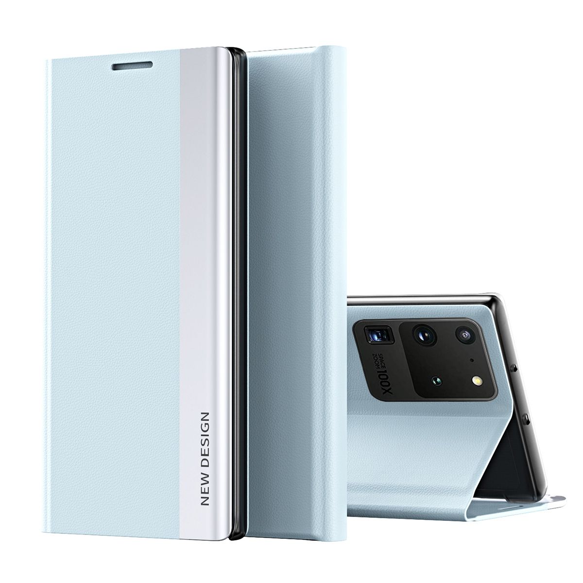 For Samsung Galaxy S20 Ultra Thin Slim Folio Flip Leather Magnetic Closure Case Cover