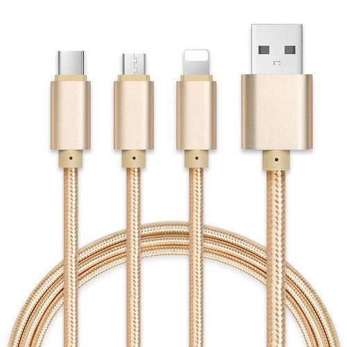 3 In 1 USB Cable Mobile Phone Charging Cable - Cable Protector