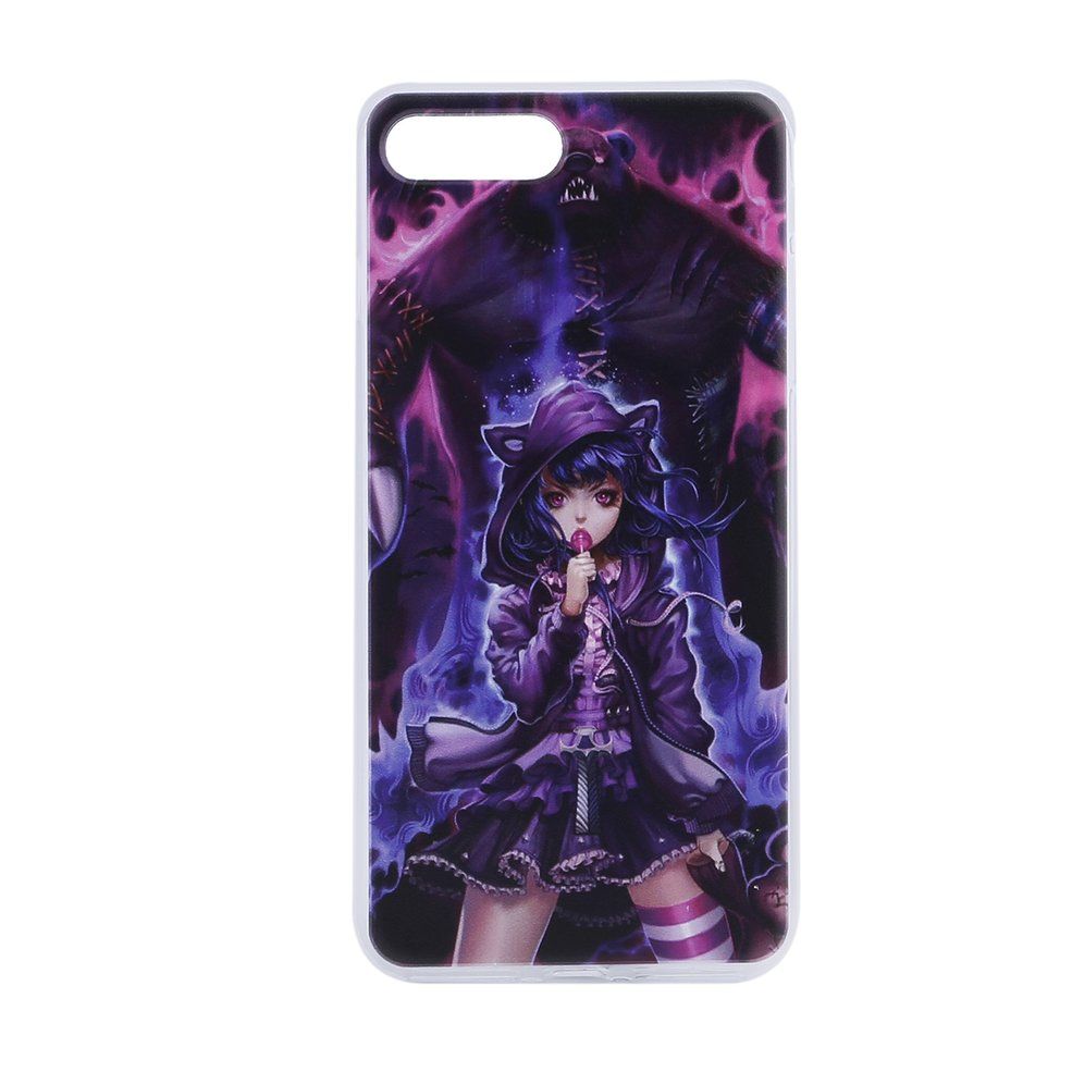 MA Soft TPU Painted Phone Case Transparent Painted Cover Shell For iPhone