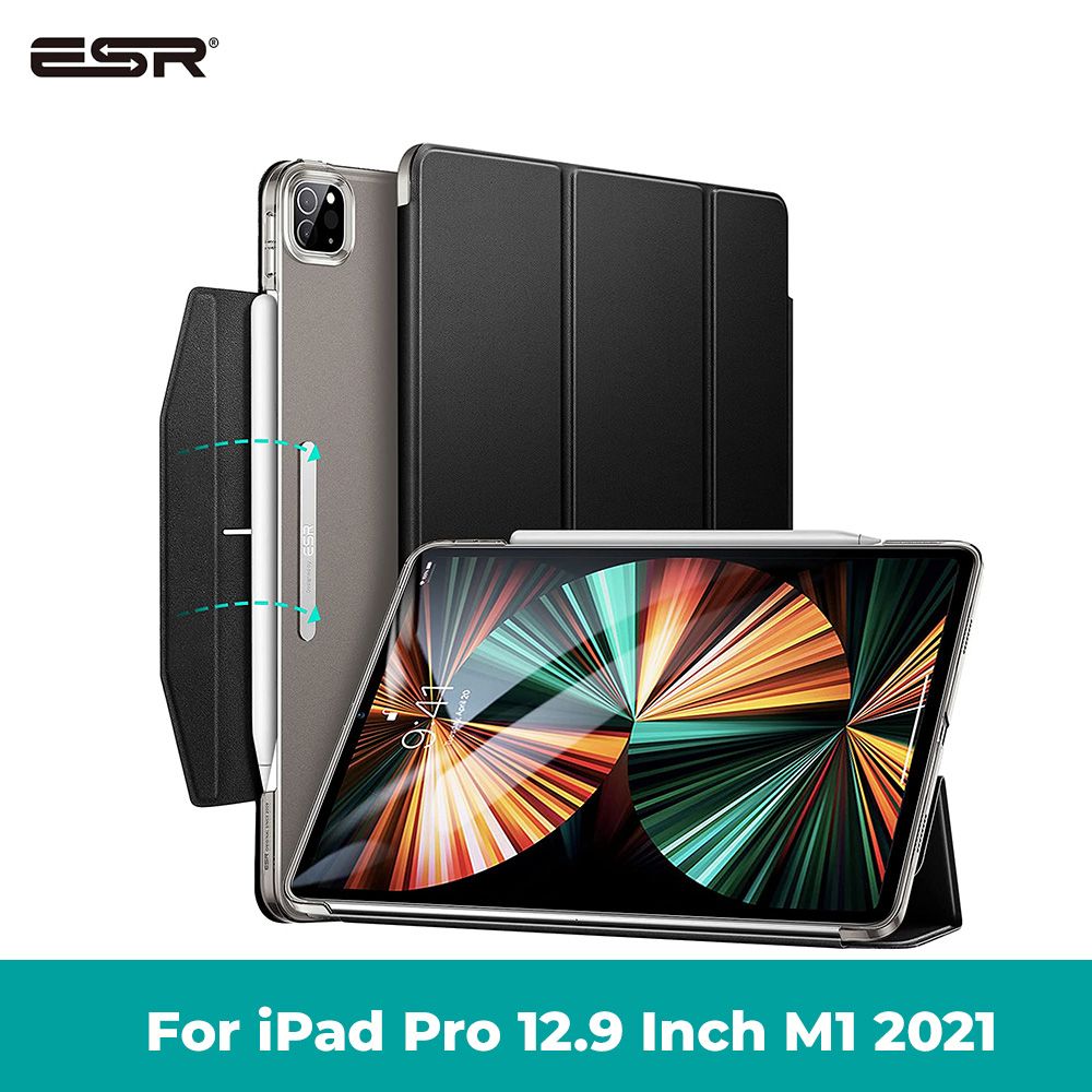 ESR Lightweight Ascend Series Back Case with Auto Sleep and Wake, Pencil 2 Wireless Charging for iPad Pro 12.9 Inch