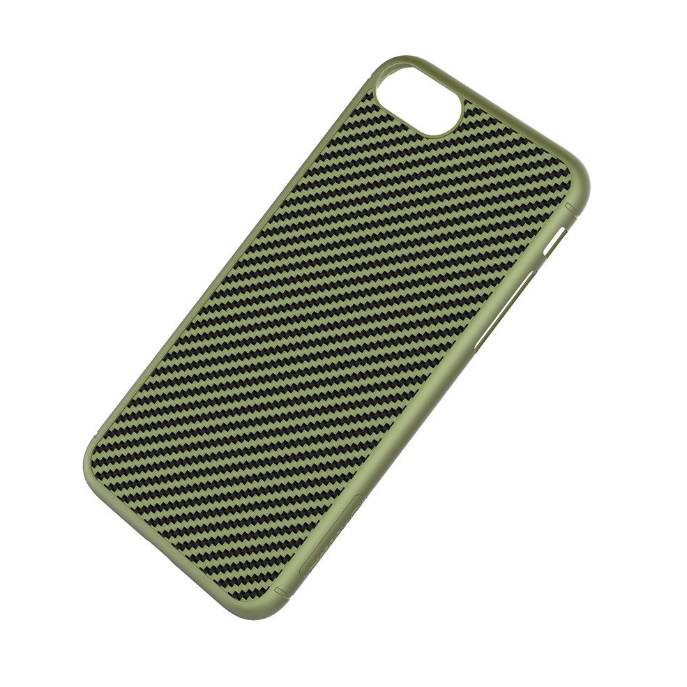 NILLKIN Protective Frame For iPhone7 For iPhone7 Plus Carbon Fiber Iron Sheet-for iPhone7 green