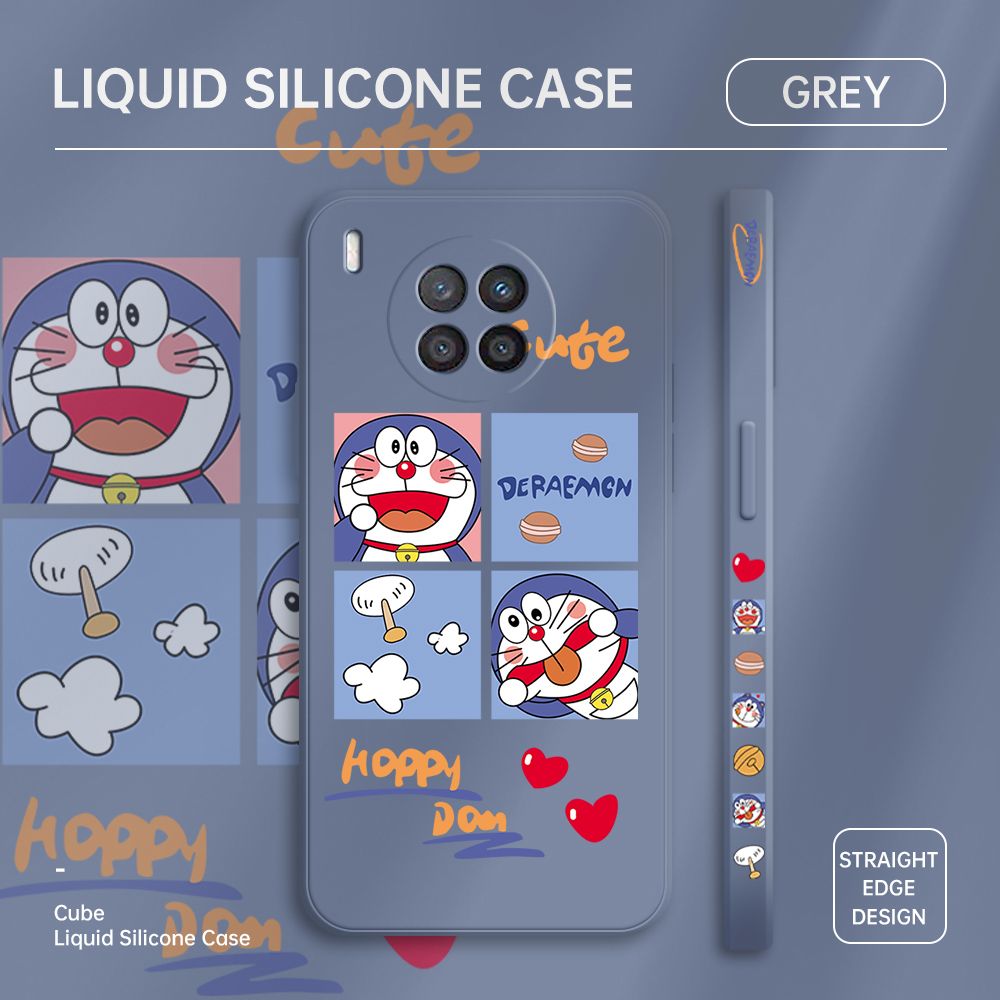 ZeroQiQi for Huawei Nova 8i Case Cartoon Cat Phone Cover Soft Full Lens Protection Case Ultra Thin Soft Liquid Silicone Phone Case