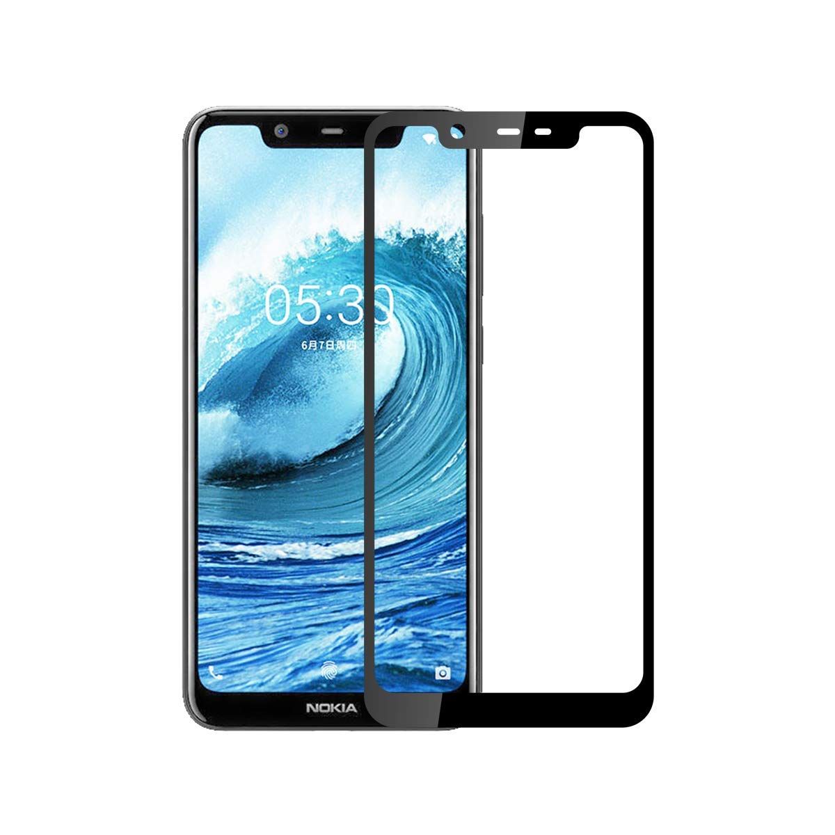 For Nokia 5.1 Plus Tempered Glass Screen Protector 6D/9D/11D - Black