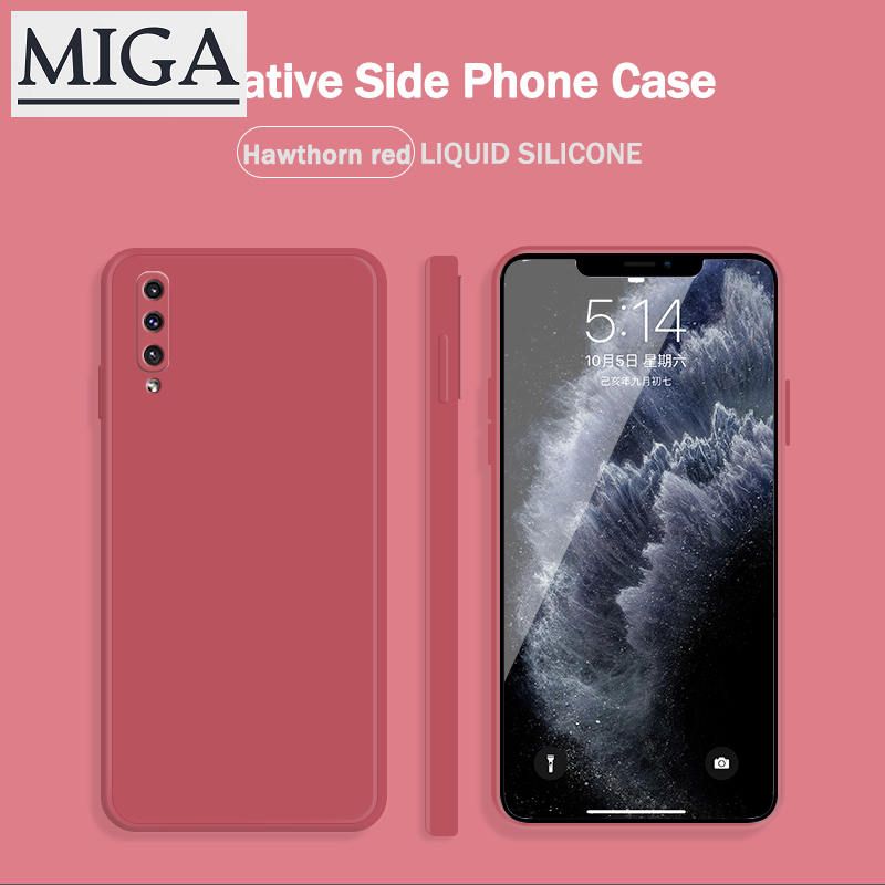 Samsung S series liquid silicone phone case A02S A11 A12 A21S A31 A42 5G A50 50S 30S A51 A71 M31 M51 Samsung pure color simple drop-proof phone case