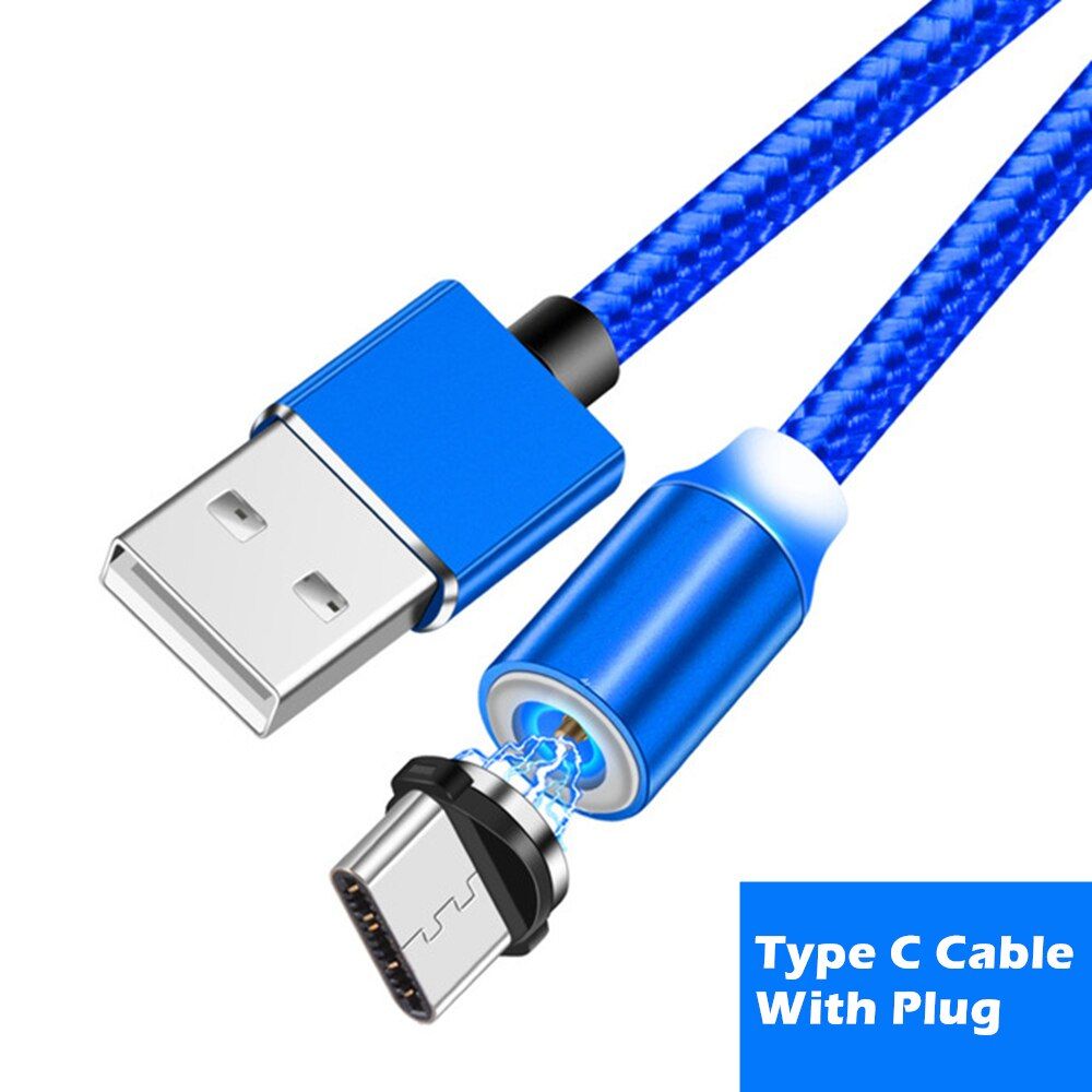 LED Magnetic Cable Type C Micro USB Magnet Charging Cable For iPhone 11 Pro LG G6 G7 Stylus 4 Stylo 3 K4 K7 K8 K9 K10 K11 Pro X4