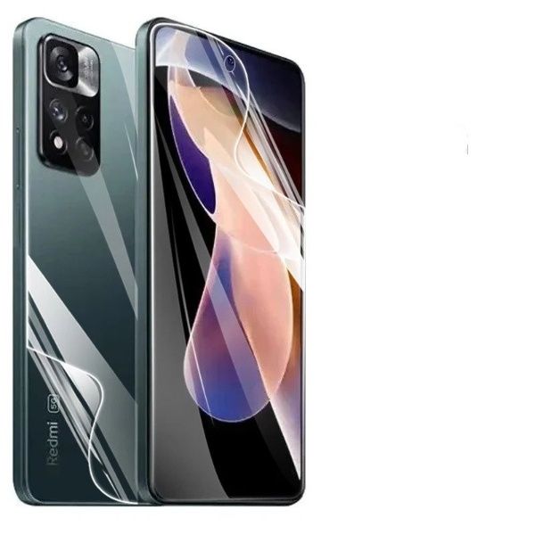 2-in-1 Combo Pack for Xiaomi Redmi Note 11 (Front Matte Screen Protector+ Back Poly)