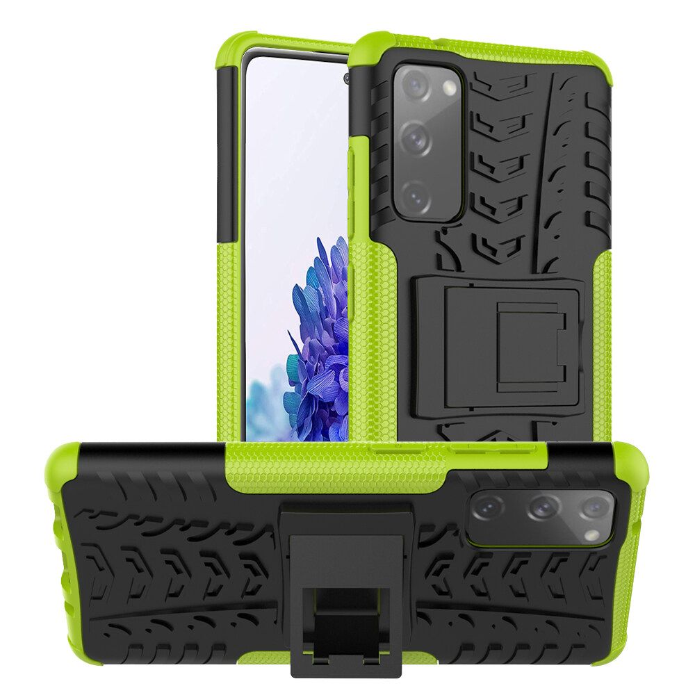 For Samsung Galaxy S20 FE Dual Layer Heavy Duty Armor Tough Hybrid Shockproof Stand Protective Case Cover