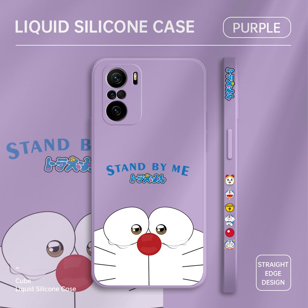 ZeroQiQi for Xiaomi Poco F3 Case Cartoon Weeping Cat Phone Cover Soft Full Lens Protection Casing Ultra Thin Soft Liquid Silicone Phone Cases
