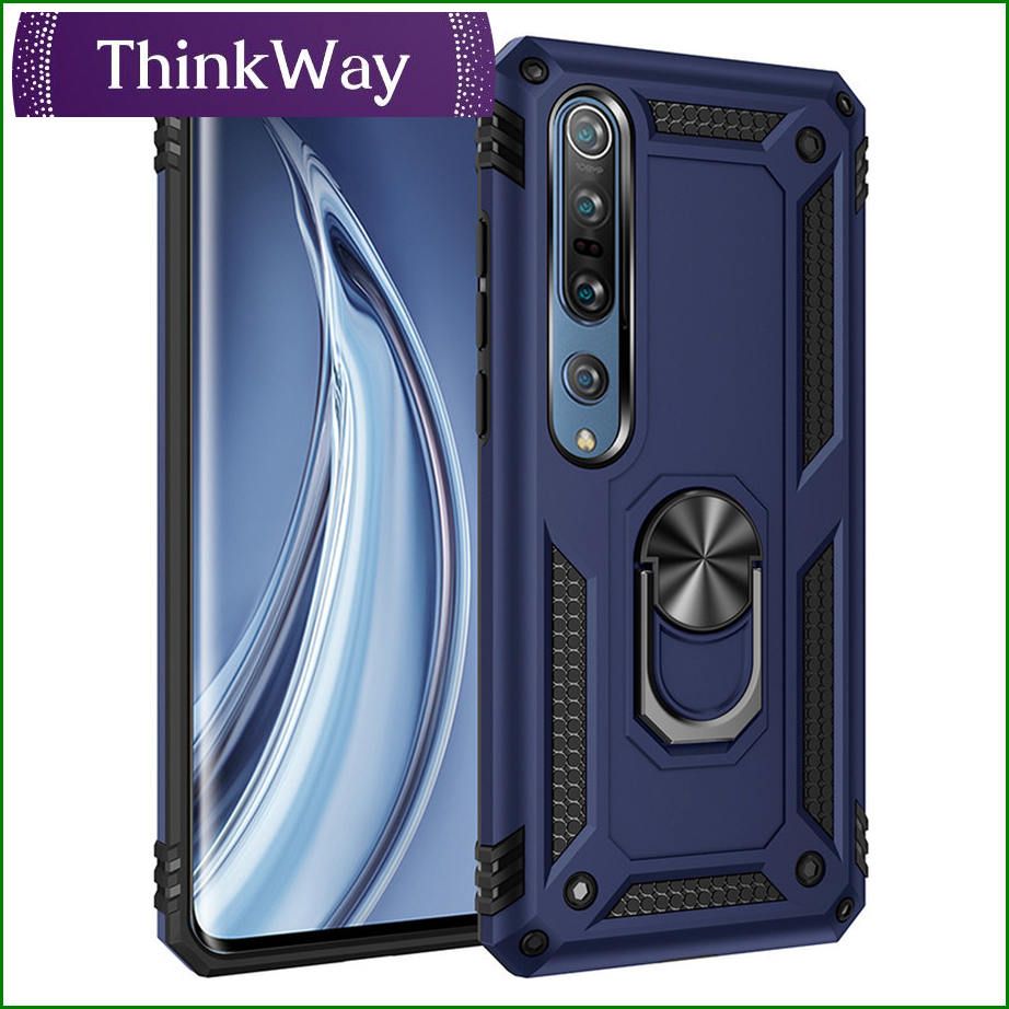 Metal Ring Holder Kickstand 15ft Drop Tested Shockproof Cover Case  For Redmi Note10 pro 4G foreign version/Note10 pro Max & Mi 11 Lite