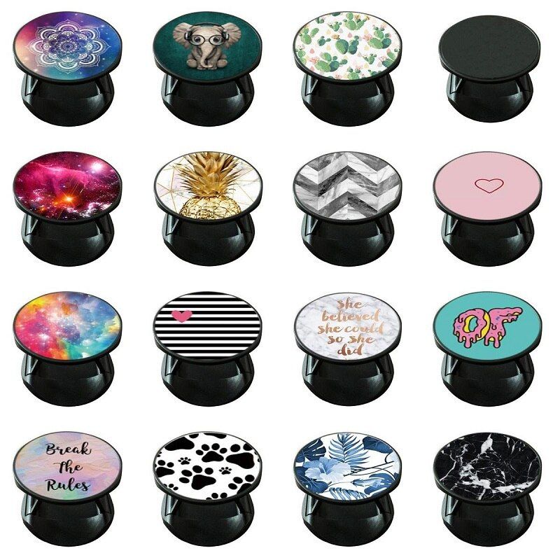 Phone Holder Rotatable Round Bracket Anti-Fall Lazy Finger Ring Mobile Phone Stand