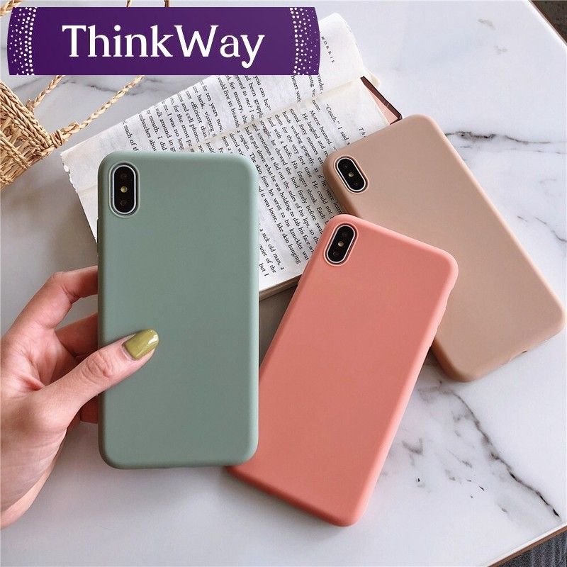 TUKE Square Silicone Phone Case for OPPO A5 A3S A3 A37 neo9 neo7 realme C1 Thin Soft Cover Candy Color Case