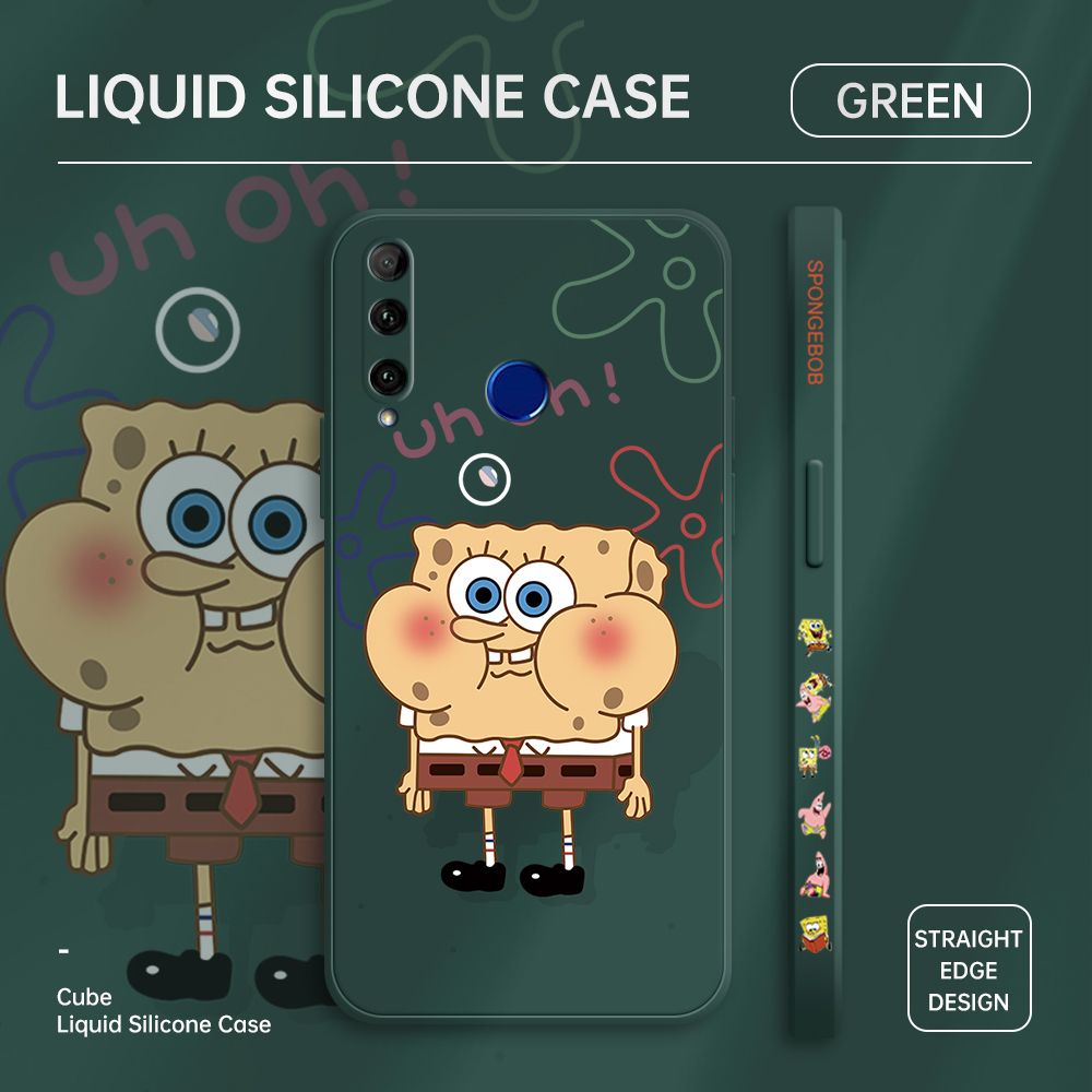 ZeroQiQi for Honor 10I Case Cartoon Anime Side Printing Cases Soft Liquid Silicone Phone Cover