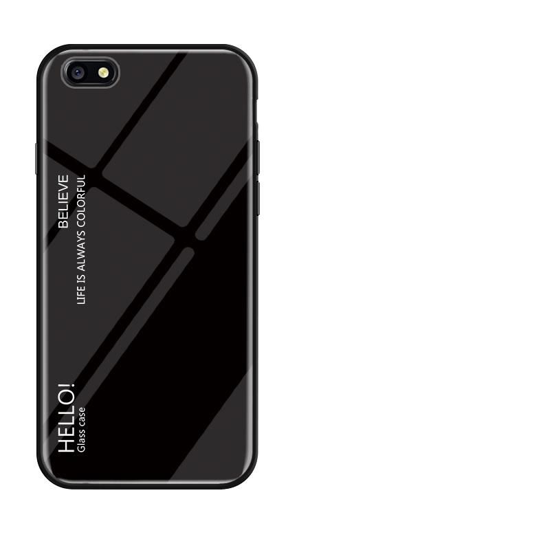 Gradient Color Tempered Glass Casing Protective Case Back Cover Soft TPU Bumper Case For Nokia 8 sirocco Case
